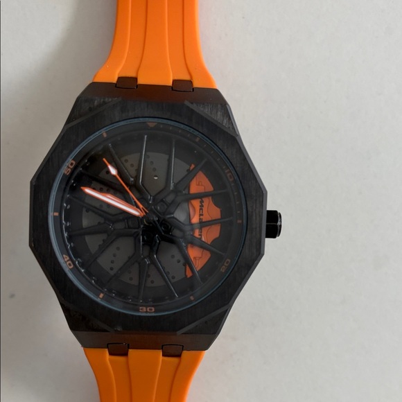 McLaren Orange and Black Watch with Octagonal Face